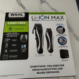 Wahl Li-ION Max Cordless Haircutting Kit - Black and Gray
